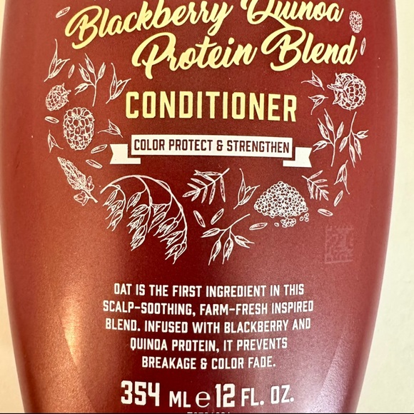 NEW, Aveeno BlackBerry Quinoa Protein Blend Conditioner, 12 oz - Picture 5 of 8